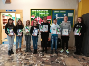 Uczestnicy szkolnego etapu II Ogólnopolskiego Konkursu Rzecznika Praw Dziecka 2021 z klas V-VIII