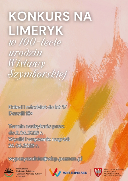 Konkurs na limeryk w 100-lecie urodzin Wisławy Szymborskiej