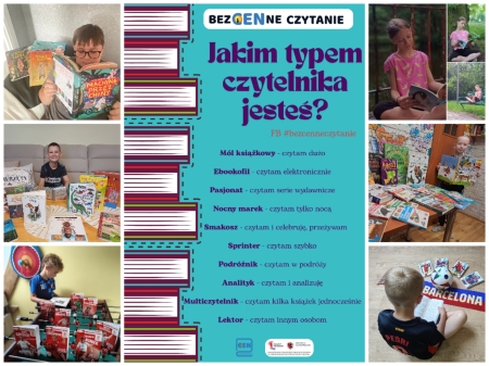Podziękowania za udział w akcji ,,BEZCENNE CZYTANIE’’