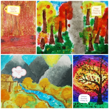 Uczniowie naszej Szkoły laureatami powiatowego konkursu plastycznego ,,Zatrzymać...